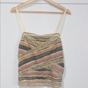 Vintage Free People Ribbons and Lace Tank
